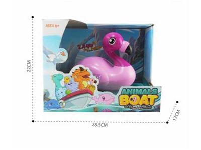 2.4G four-way flamingo animal ship does not include electricity