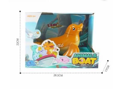2.4G four-way sea lion animal boat does not include electricity