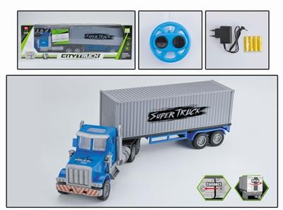 Remote control four container truck