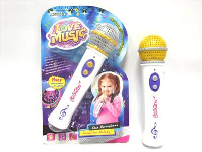 Amplified light music microphone