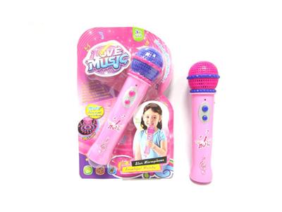 Amplified light music microphone