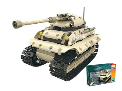 Small particle assembly remote control building block heavy crawler tank