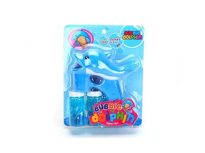 Dolphin light music automatic bubble gun