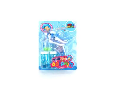 Dolphin light music automatic bubble gun