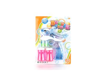 Dolphin transparent music light automatic bubble gun