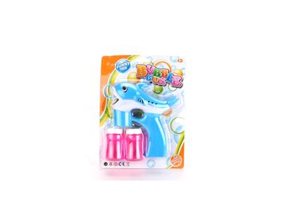 Dolphin solid color music light automatic bubble gun