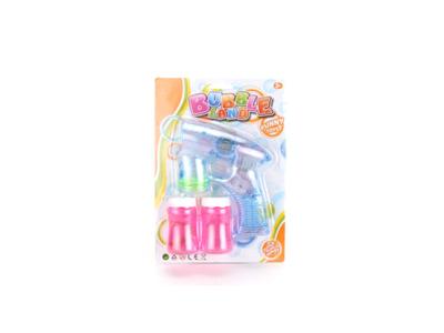 Transparent music light automatic bubble gun