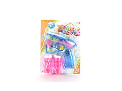 Transparent light music automatic bubble gun