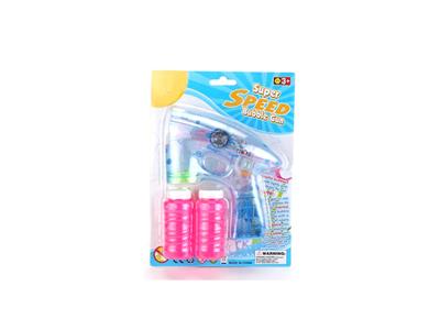 Transparent music light automatic bubble gun