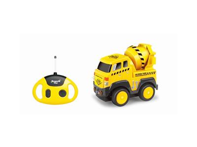 Cartoon mixer truck (with sound + music)