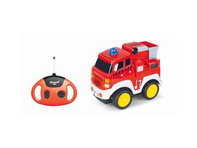 Cartoon fire truck (with sound + music)