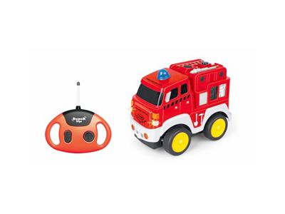 Cartoon fire truck (with sound + music)