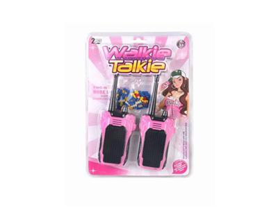 Building block girl walkie talkie