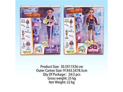 Remote control Barbie two mixed