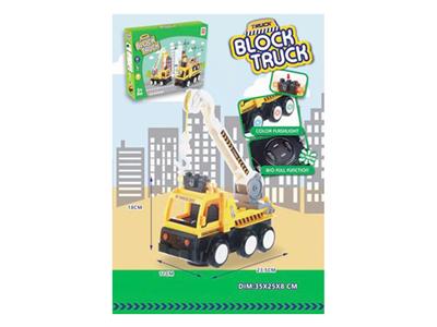 Construction crane building block electric vehicle