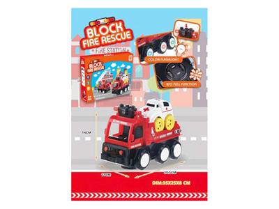 Fire flat ambulance building block electric car