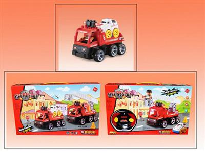 Fire building block remote control car (four links)