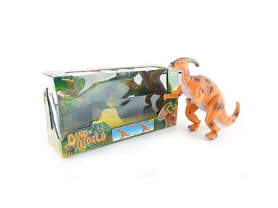 Solid color painted electric dinosaur