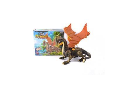 Solid color winged electric dinosaur