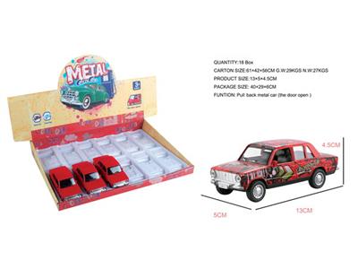 12/box transfer back to the cartoon alloy classic car (can open the door)