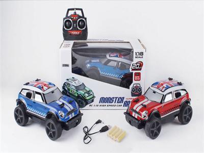 1:18 Daur Rally PVC remote control car mini