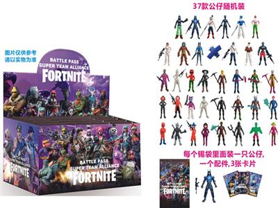 3.5 inch fortress night super team alliance + 3 cards / 36 / tin bag