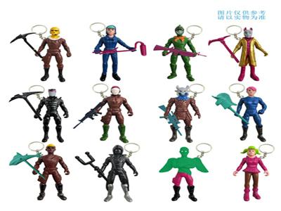 3.5 inch fortress night 5th quarter with accessories + keychain / 12 bags