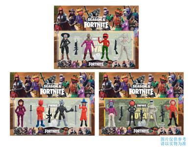 3.5 inch fortress night 6th quarter with accessories + keychain / 4 / 3