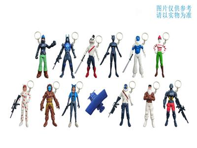 3.5 inch fortress night 7th quarter with accessories + keychain / 13 bags