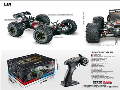 1:16 half-card four-wheel drive high-speed model car