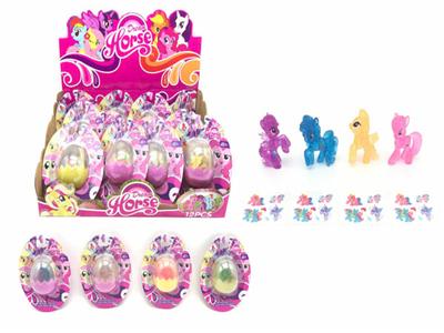 Crystal Ma Baoli 4 color mixed with horse stickers 12PC