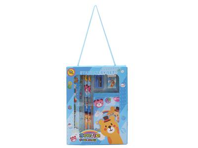 Stationery set Blue bear