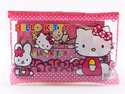 Stationery set, each with PVC bag, 6 one-in-one bag (HELLOKITTY)