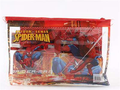 Stationery set, each with PVC bags, 6 one-in-one bags (Spider-Man)