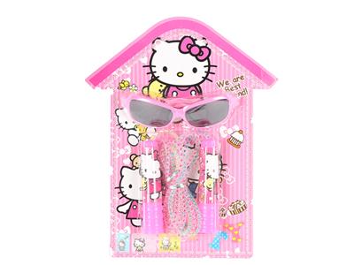 Jump rope + glasses HELLOKITTY