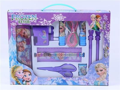 Stationery set (scissors) ice and snow princess