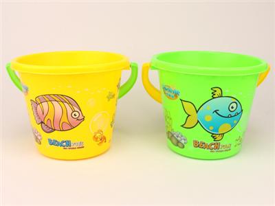 Underwater world round beach bucket