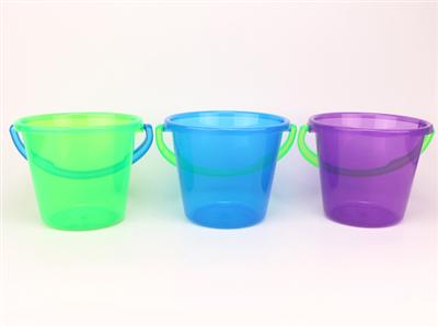 Transparent round bucket