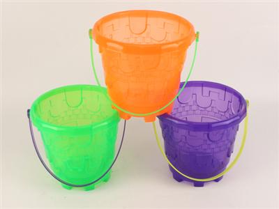 Transparent round castle bucket