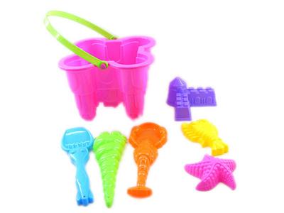 224 flower-shaped castle bucket combination 2 (7 pieces)