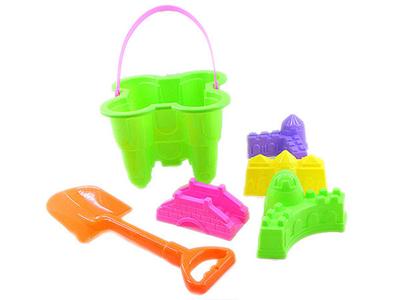 224 flower-shaped castle bucket combination 3 (6 pieces)