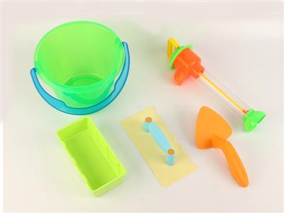 Transparent bucket water pumping sand set 5 (5 pieces)