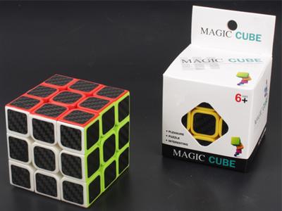 Third-order solid color carbon fiber cube