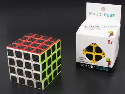 Fourth-order solid color carbon fiber cube