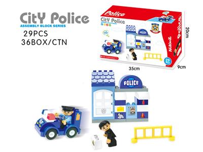 Large particle police station 29PCS