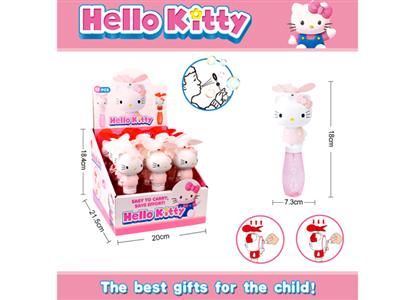 Hello Kitty hand fan with bubble water