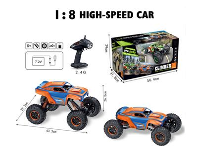 1:8 six-way four-drive chassis lift climbing high-speed car