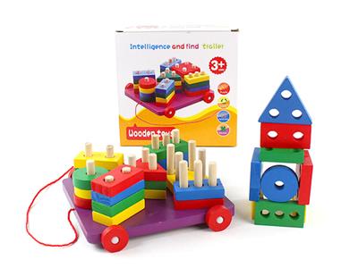 Wooden building block