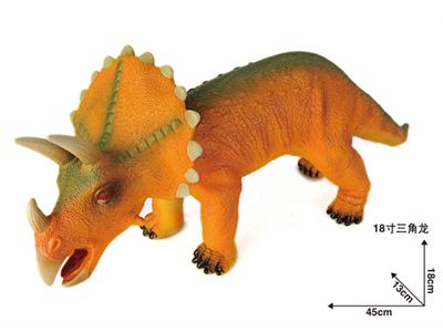 18-inch Triceratops (super-simulation spray painting process) (all environmental protection)