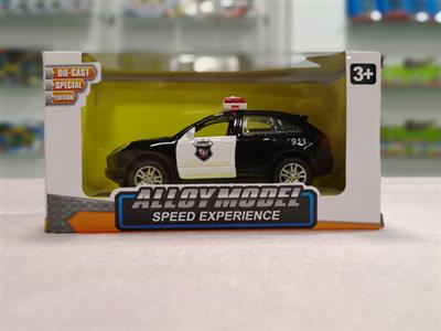 1:32 Porsche 918 American police car version of the alloy car (double door lighting music)